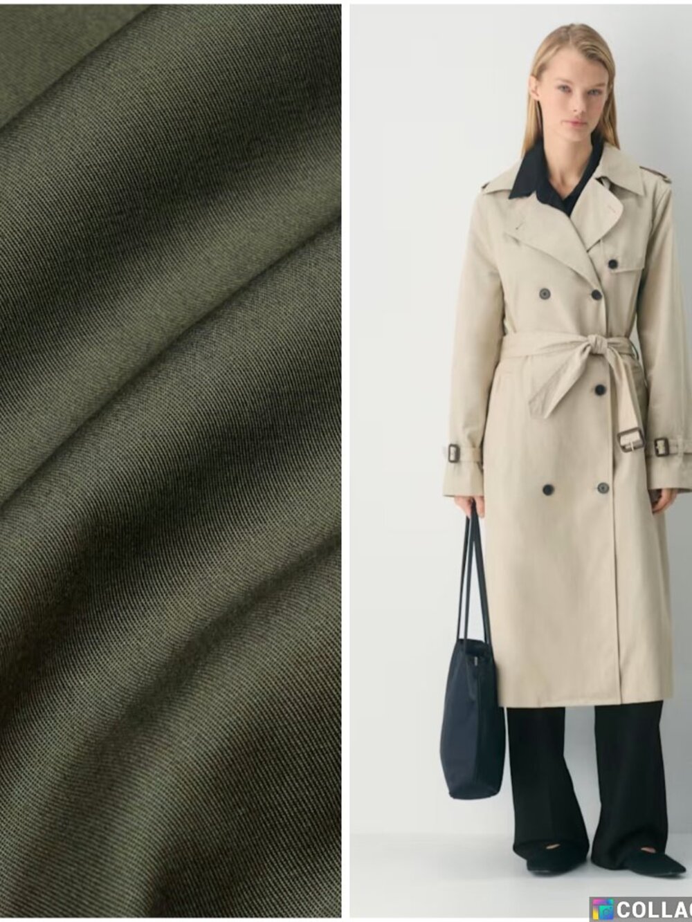 NWT Aritzia The FINCH Trench Coat DARK OLIVE XS